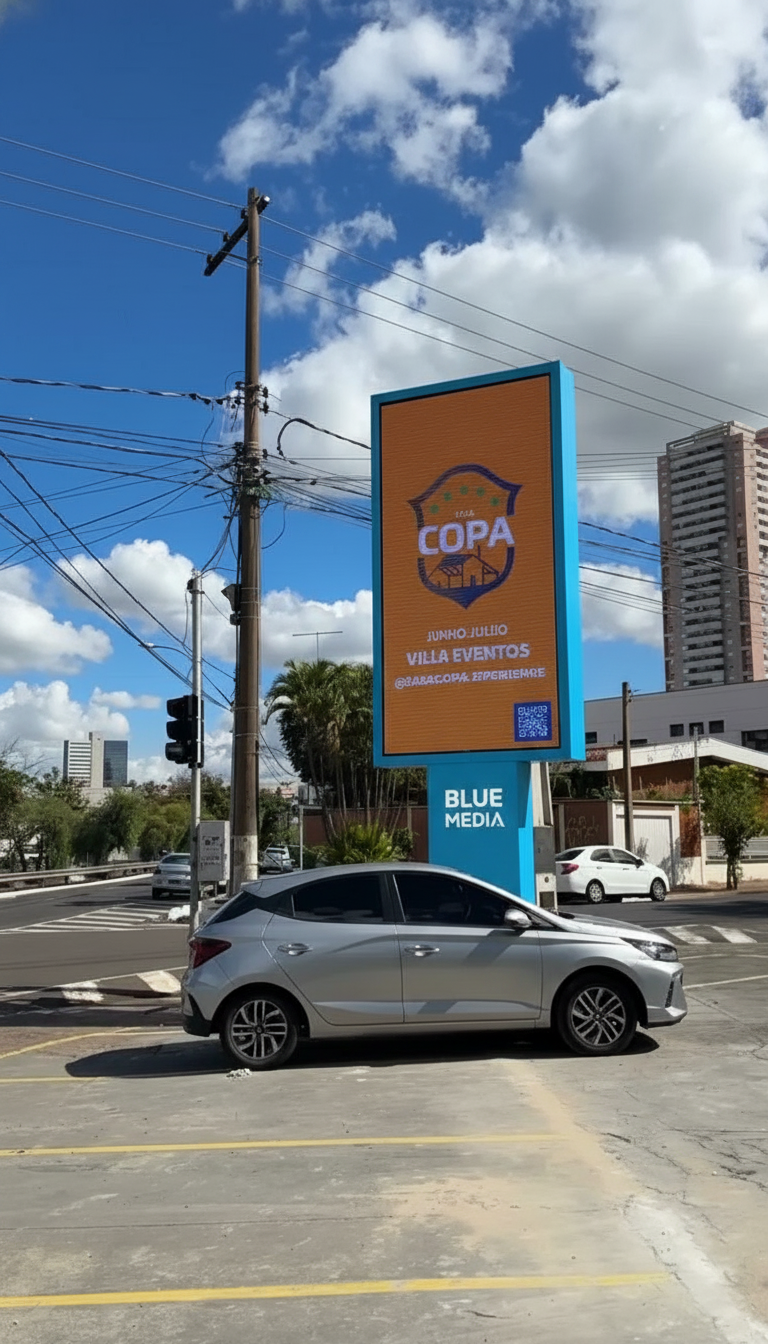 Painel Blue Mídia — Franca/SP